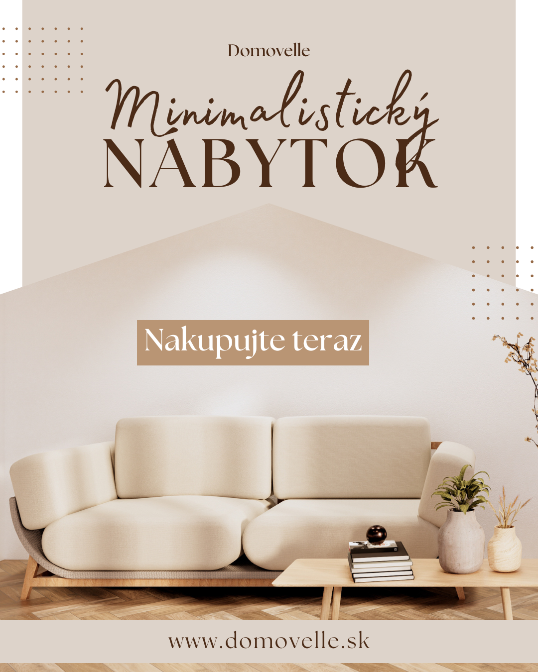 Domov beige professional home furniture instagram post (1)
